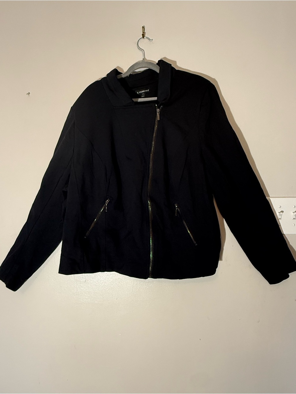 torrid Black Zip-Up Bomber Jacket